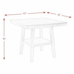 Buy 😍 Square Picket House Furnishings Reid 5 Piece Counter Height Dining Set 🔥 20 Buy 😍 Square Picket House Furnishings Reid 5 Piece Counter Height Dining Set 🔥 -Kitchen Sales Store detail6ELET1017