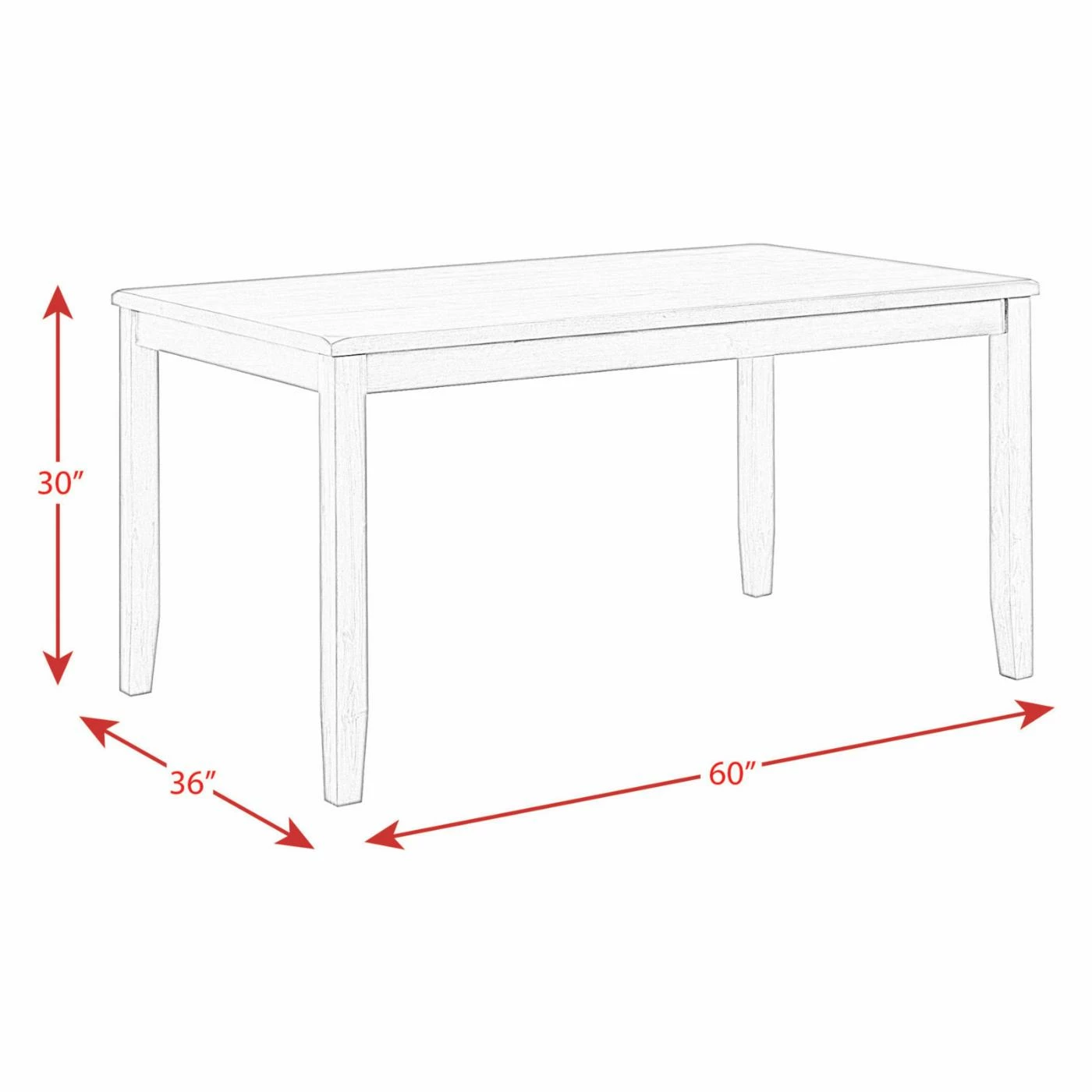 Promo ⭐ Rectangle Picket House Furnishings Alexa 7 Piece Standard Height Dining Table Set 🎁 11 Promo ⭐ Rectangle Picket House Furnishings Alexa 7 Piece Standard Height Dining Table Set 🎁 - Image 9