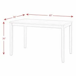 Best Pirce 😍 Rectangle Picket House Furnishings Alexa 7 Piece Counter Height Dining Set 🎁 -Kitchen Sales Store detail6ELET1021