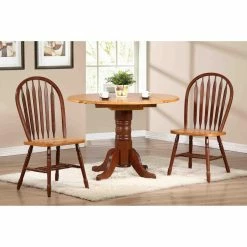 Outlet ๐ Sunset Trading 3-Piece 42 In. Round Drop Leaf Dining Set With Arrowback Chairs ๐ 19 Outlet ๐ Sunset Trading 3-Piece 42 In. Round Drop Leaf Dining Set With Arrowback Chairs ๐ -Kitchen Sales Store detail6SET729