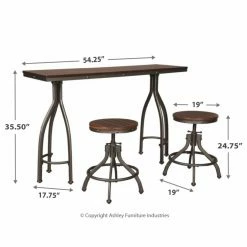 Cheap โ๏ธ Rectangle Signature Design By Ashley Odium 3 Piece Counter Height Dining Table Set ๐ฅ 9 Cheap โ๏ธ Rectangle Signature Design By Ashley Odium 3 Piece Counter Height Dining Table Set ๐ฅ -Kitchen Sales Store detail7ASHY5172
