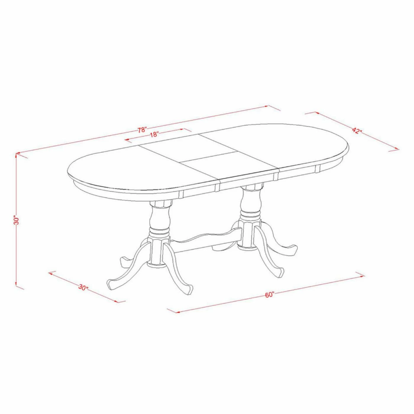 Discount โจ East West Furniture Plainville 5 Piece Oval Extending Dining Table Set - Black / Cherry ๐ 7 Discount โจ East West Furniture Plainville 5 Piece Oval Extending Dining Table Set - Black / Cherry ๐ - Image 5