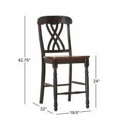 Best deal 🎉 Rectangle HumbleNest Homestead Distressed Two Tone 7 Piece Counter Height Dining Set 😀 21 Best deal 🎉 Rectangle HumbleNest Homestead Distressed Two Tone 7 Piece Counter Height Dining Set 😀 -Kitchen Sales Store detail7HME3141