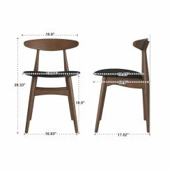 Discount 👏 Rectangle Chelsea Lane Mid Century Modern 7 Piece Dining Set With Faux Leather Chairs ✨ 21 Discount 👏 Rectangle Chelsea Lane Mid Century Modern 7 Piece Dining Set With Faux Leather Chairs ✨ -Kitchen Sales Store detail7HME3181