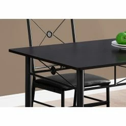 Brand new 🎉 Rectangle Monarch Specialties 5 Piece Dining Table Set With Cross Back Chairs 😍 -Kitchen Sales Store detail7MON1540