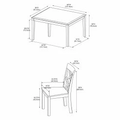Best Pirce ⭐ Rectangle Powell Harrison 5 Piece Dining Set 😍 17 Best Pirce ⭐ Rectangle Powell Harrison 5 Piece Dining Set 😍 -Kitchen Sales Store detail7PO3100