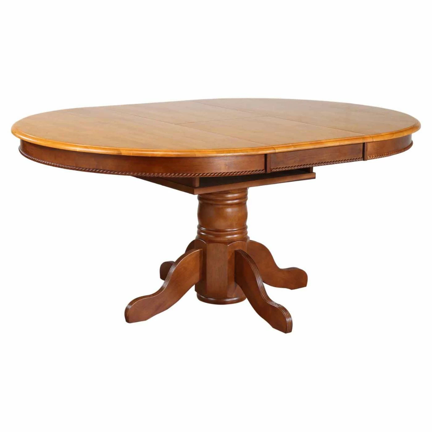 Best Pirce 😍 Oval Sunset Trading 5-Piece Pedestal Butterfly Leaf Dining Set With Keyhole Chairs ✨ 11 Best Pirce 😍 Oval Sunset Trading 5-Piece Pedestal Butterfly Leaf Dining Set With Keyhole Chairs ✨ - Image 9