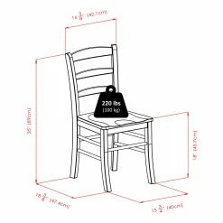 New ⌛ Square Winsome Groveland 3 Piece Small Dining Set - Antique Walnut 🥰 -Kitchen Sales Store detail7WI449