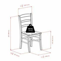 Promo ✨ Rectangle Winsome Trading Lynden 5 Piece Dining Table Set - Antique Walnut ✔️ -Kitchen Sales Store detail7WI653