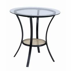 Brand new 🛒 Round Acme Furniture Frydel 3-Piece Table And Chairs Set 🤩 -Kitchen Sales Store detailACM5485