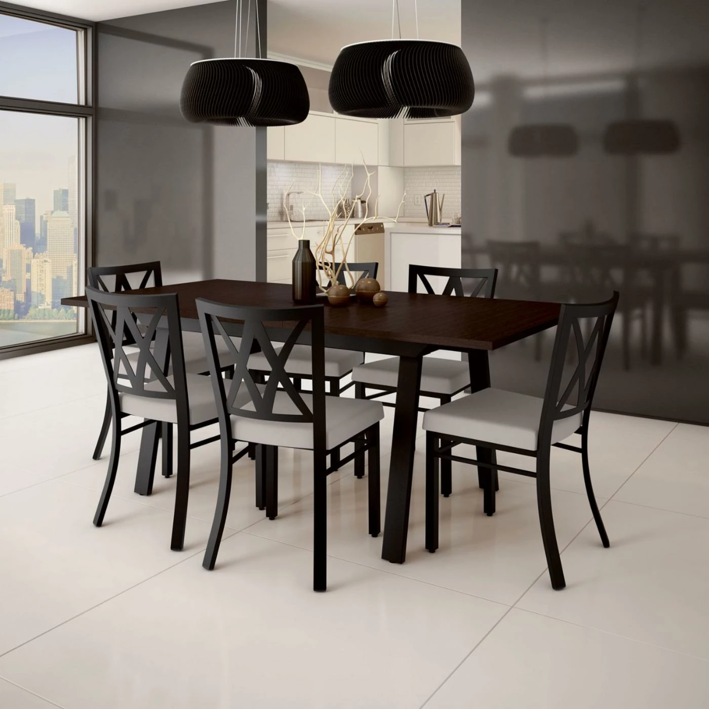 Wholesale ๐ Rectangle Amisco Drift Washington 7 Piece Dining Table Set โ 5 Wholesale ๐ Rectangle Amisco Drift Washington 7 Piece Dining Table Set โ - Image 3