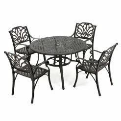 Cheapest ⭐ Best Selling Home Round Alfresco Aluminum 5 Piece Patio Dining Set 🔥 14 Cheapest ⭐ Best Selling Home Round Alfresco Aluminum 5 Piece Patio Dining Set 🔥 -Kitchen Sales Store detailBSHD2991