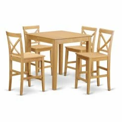 Budget 😀 Square East West Furniture Pub 5 Piece High Cross Dining Table Set 💯 14 Budget 😀 Square East West Furniture Pub 5 Piece High Cross Dining Table Set 💯 -Kitchen Sales Store detailEASE1215