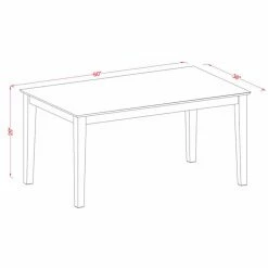 Cheapest 😍 Rectangle East West Furniture Capri CALG5 Five Piece Dining Table Set 😀 -Kitchen Sales Store detailEASE1315