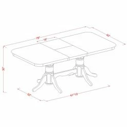 Cheapest ๐ Rectangle East West Furniture Napoleon NAIP9 Nine Piece Extension Dining Table Set ๐ 9 Cheapest ๐ Rectangle East West Furniture Napoleon NAIP9 Nine Piece Extension Dining Table Set ๐ -Kitchen Sales Store detailEASE1389