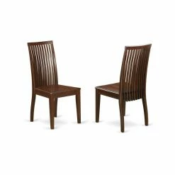 Cheap 🎁 Square East West Furniture Oxford 3 Piece Dining Table Set With 2 Wood Seat Dining Chairs 🌟 -Kitchen Sales Store detailEASE1400
