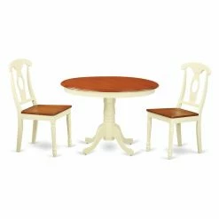 Flash Sale ✨ Casual Dining Sets East West Furniture Hartland 3 Piece Keyhole Dining Table Set 🔥 -Kitchen Sales Store detailEASE711