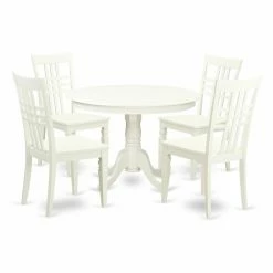 Outlet 🔔 Casual Dining Sets East West Furniture Hartland 5 Piece Latticeback Dining Table Set ⌛ -Kitchen Sales Store detailEASE714
