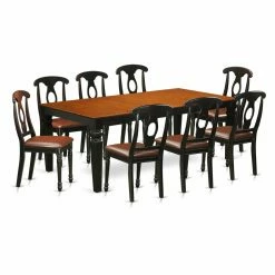 Discount 🥰 Casual Dining Sets East West Furniture Logan 9 Piece Keyhole Dining Table Set 👍 8 Discount 🥰 Casual Dining Sets East West Furniture Logan 9 Piece Keyhole Dining Table Set 👍 -Kitchen Sales Store detailEASE762