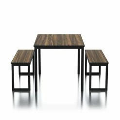 Wholesale ⭐ Rectangle Furniture Of America Ryles 3 Piece Dining Table Set 🎁 -Kitchen Sales Store detailENLB5298