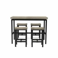 Promo ✨ Rectangle Furniture Of America Enwell 5 Piece Contemporary Counter Height Dining Set ❤️ -Kitchen Sales Store detailENLB5325
