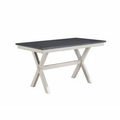 Buy 🧨 Rectangle Furniture Of America Creeley Farmhouse 7-Piece Dining Table Set 🧨 -Kitchen Sales Store detailENLB5500