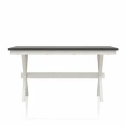 Buy 🧨 Rectangle Furniture Of America Creeley Farmhouse 6-Piece Dining Table Set ✨ -Kitchen Sales Store detailENLB5501