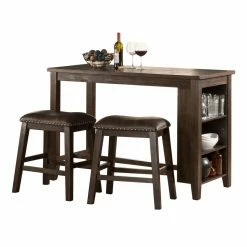 Discount ✨ Rectangle Hillsdale Furniture Hillsdale Spencer 3 Piece Counter Height Dining Set With Backless Stools 🥰 -Kitchen Sales Store detailHL5241