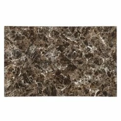 Buy 🔥 Chelsea Lane Rectangle Weston Home Tempe 5-Piece Metal Table With Faux Marble Top Dining Set - Dark Brown 🧨 -Kitchen Sales Store detailHME2610