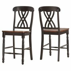 Buy 🎉 Square HumbleNest Homestead Distressed Two Tone 5 Piece Counter Height Dining Set With Extension Leaf 🎁 -Kitchen Sales Store detailHME3140