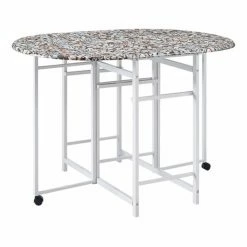 Outlet 👏 K&B Furniture Round K&B Furniture 3 Piece Faux Marble Dinette Set 🎉 9 Outlet 👏 K&B Furniture Round K&B Furniture 3 Piece Faux Marble Dinette Set 🎉 -Kitchen Sales Store detailKBF967