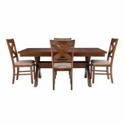 Best Pirce π Rectangle Powell Kraven 5-Piece Dining Set - Dark Hazelnut π 7 Best Pirce π Rectangle Powell Kraven 5-Piece Dining Set - Dark Hazelnut π -Kitchen Sales Store detailLHD2414