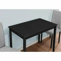Coupon ❤️ Rectangle Monarch Specialties 3 Piece Dining Table Set - Fabric ✔️ -Kitchen Sales Store detailMON1467