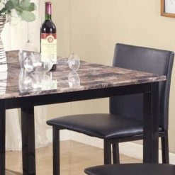 Deals ⌛ Square Roundhill Furniture Citico 5 Piece Counter Height Dinette Set ⭐ -Kitchen Sales Store detailROUN122