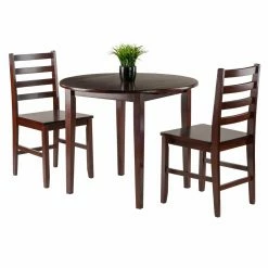 Promo ๐ฅ Round Winsome Trading Clayton 3 Piece Drop Leaf Table Ladderback Chair Set ๐ 7 Promo ๐ฅ Round Winsome Trading Clayton 3 Piece Drop Leaf Table Ladderback Chair Set ๐ -Kitchen Sales Store detailWI809