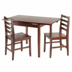 Top 10 👍 Square Winsome Trading Pulman 3 Piece Dining Set 🧨 -Kitchen Sales Store detailWI816