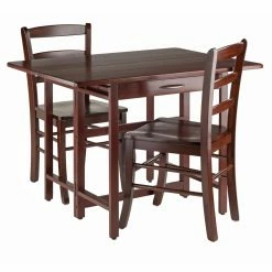 Budget 🔔 Rectangle Winsome Trading Taylor 3 Piece Drop Leaf Table Set 🔥 -Kitchen Sales Store detailWI819