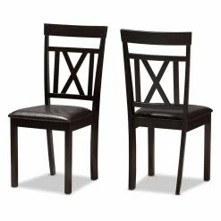 Deals 🛒 Rectangle Baxton Studio Rosie 5 Piece Rectangular Dining Set 👍 -Kitchen Sales Store detailWSI3771