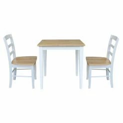 Outlet ๐ Square International Concepts Silerton 3 Piece Dining Table Set With 2 Ladder Back Chairs โญ 7 Outlet ๐ Square International Concepts Silerton 3 Piece Dining Table Set With 2 Ladder Back Chairs โญ -Kitchen Sales Store detailWWI307