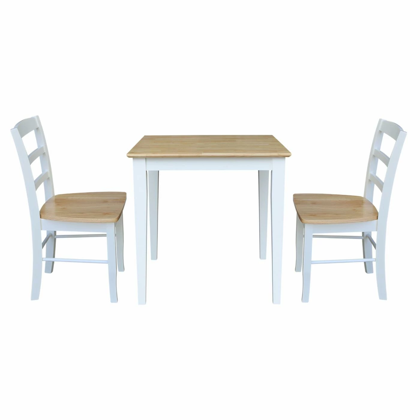 Outlet ๐ Square International Concepts Silerton 3 Piece Dining Table Set With 2 Ladder Back Chairs โญ 5 Outlet ๐ Square International Concepts Silerton 3 Piece Dining Table Set With 2 Ladder Back Chairs โญ - Image 3