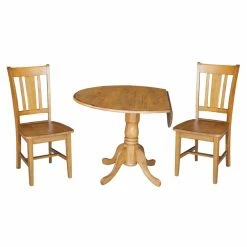 Flash Sale ๐งจ Round International Concepts Dual Drop Leaf 3 Piece Dining Table Set With San Remo Chairs ๐ 8 Flash Sale ๐งจ Round International Concepts Dual Drop Leaf 3 Piece Dining Table Set With San Remo Chairs ๐ -Kitchen Sales Store detailWWI627
