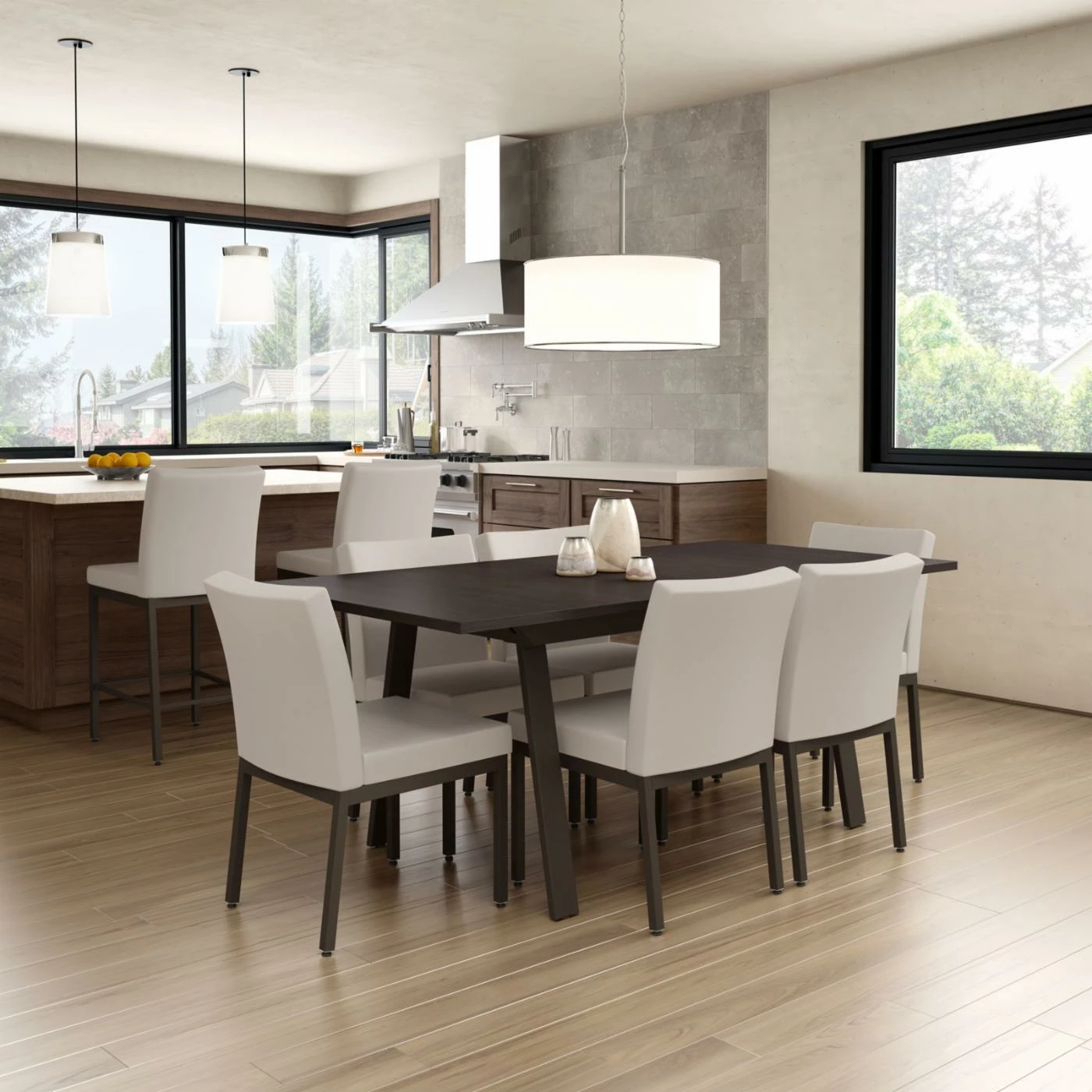 Best deal ๐คฉ Rectangle Amisco Drift Perry 7 Piece Dining Table Set ๐ 4 Best deal ๐คฉ Rectangle Amisco Drift Perry 7 Piece Dining Table Set ๐ - Image 2