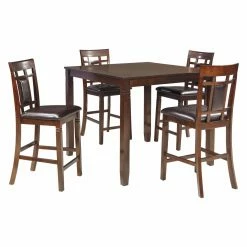 Brand new 🎉 Square Signature Design By Ashley Bennox 5 Piece Counter Height Dining Table Set 🧨 -Kitchen Sales Store inuseASHY2587