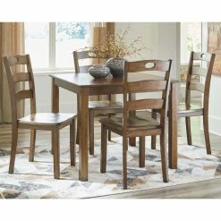 Cheap 😍 Signature Design By Ashley Hazelteen 5 Piece Square Dining Table Set 😀 -Kitchen Sales Store inuseASHY6351