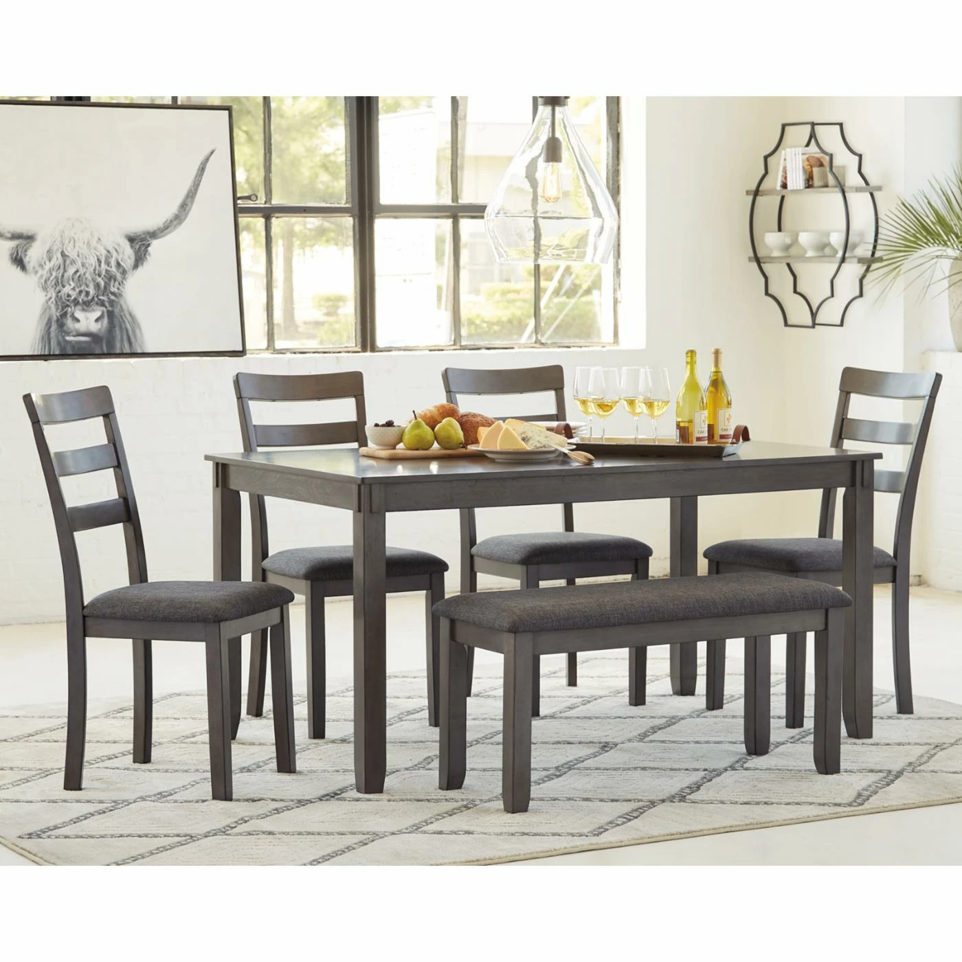 Hot Sale ⌛ Rectangle Signature Design By Ashley Bridson 6 Piece Casual Dining Set ✔️ 4 Hot Sale ⌛ Rectangle Signature Design By Ashley Bridson 6 Piece Casual Dining Set ✔️ - Image 2