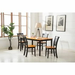 Hot Sale ✨ Rectangle Boraam Shaker 5 Piece Dining Table Set 👍 -Kitchen Sales Store inuseBOR356