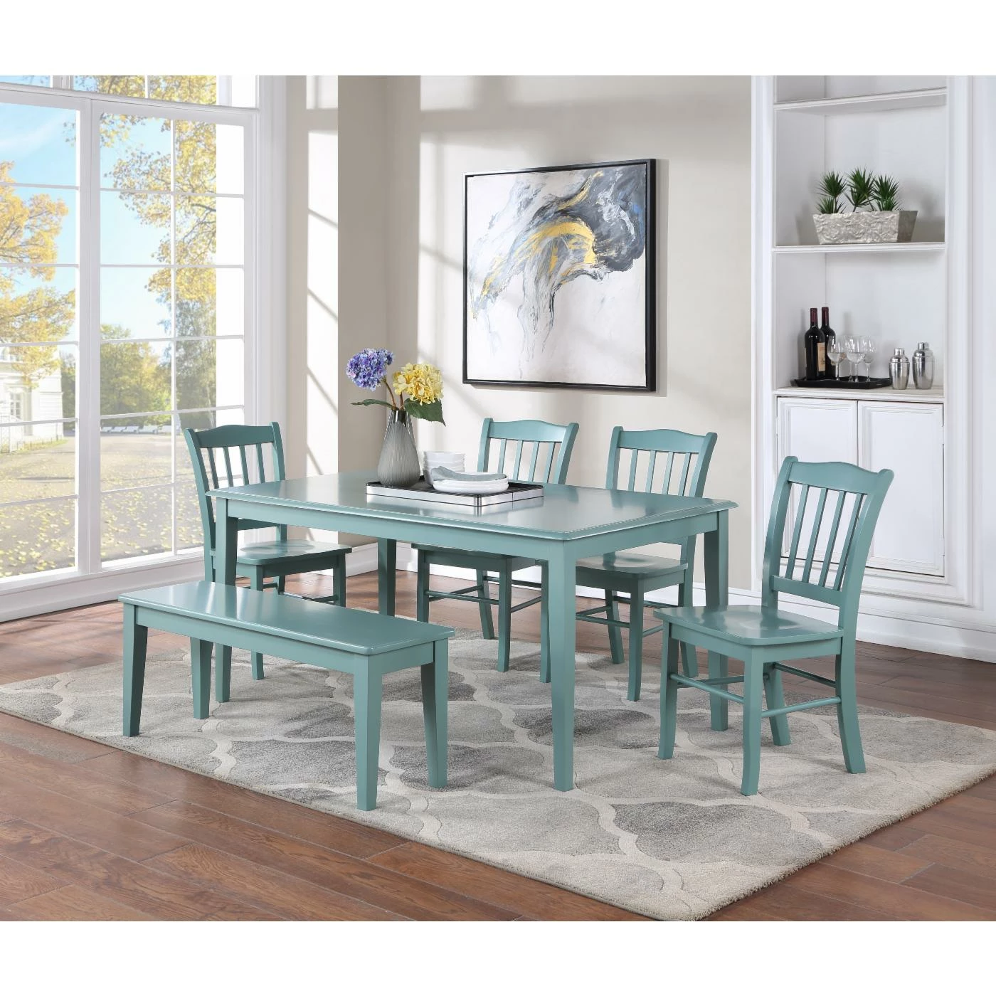 Wholesale 🎉 Rectangle Boraam Colorado 6pc Rectangular Dining Table Set 🛒 4 Wholesale 🎉 Rectangle Boraam Colorado 6pc Rectangular Dining Table Set 🛒 - Image 2