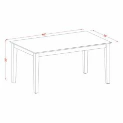 Cheapest 🔥 Rectangle East West Furniture Capri CAIP7 Seven Piece Dining Table Set 😀 -Kitchen Sales Store inuseEASE1314