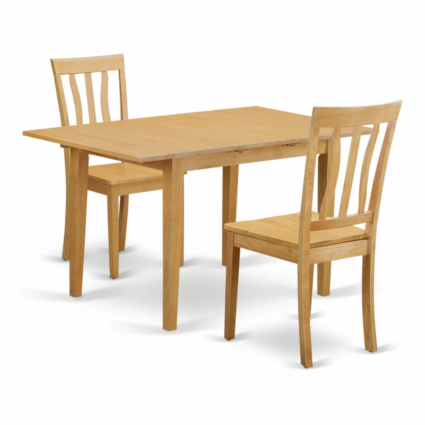 Budget π₯° Rectangle East West Furniture Norfolk 3 Piece Splat Back Dining Table Set π 4 Budget π₯° Rectangle East West Furniture Norfolk 3 Piece Splat Back Dining Table Set π - Image 2