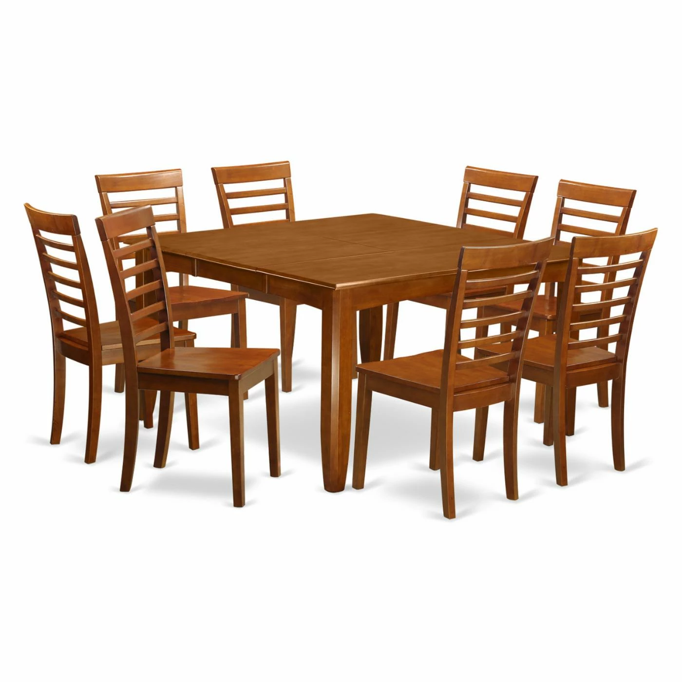Best Sale β Square East West Furniture Parfait 9 Piece Straight Ladder Back Dining Table Set π 4 Best Sale β Square East West Furniture Parfait 9 Piece Straight Ladder Back Dining Table Set π - Image 2